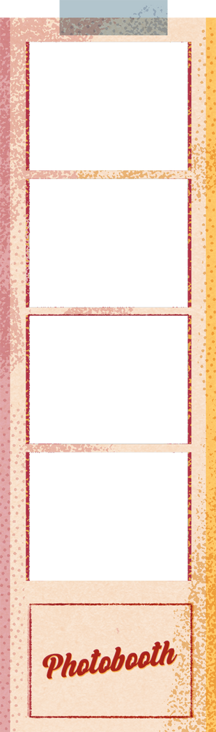 Textured Riso Photobooth Picture